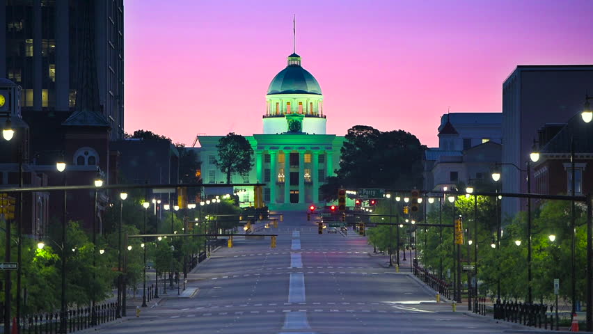 Street View And Road In Montgomery, Alabama Image - Free Stock Photo 