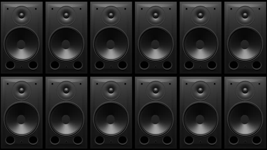 Thumping Bass Speakers Wall