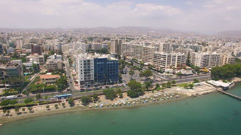 2 shots of Limassol city in Cyprus