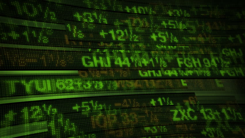 Stock Market Tickers Price Data Animation
