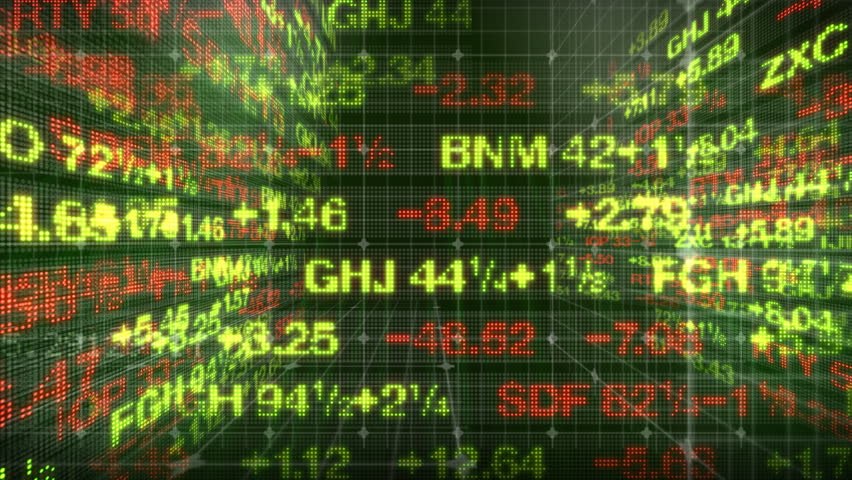 Stock Market Data Tickers 3D World