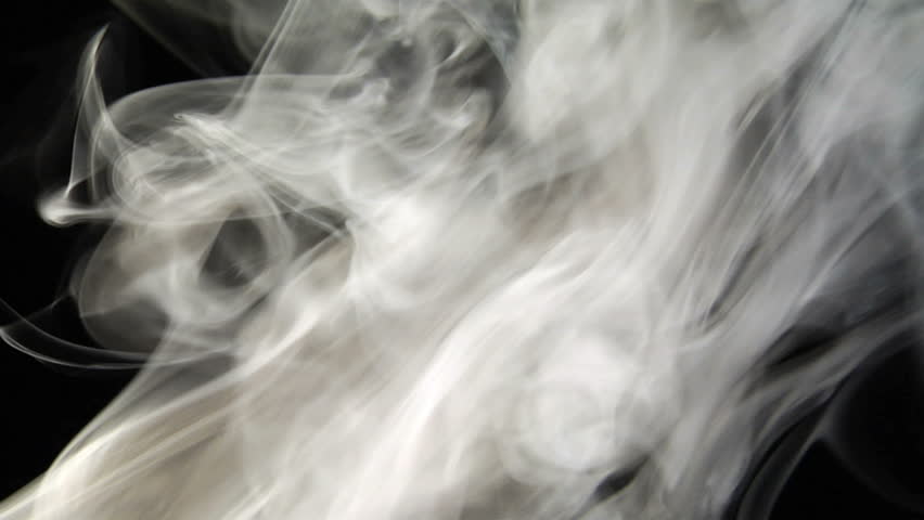 Backlit smoke trails