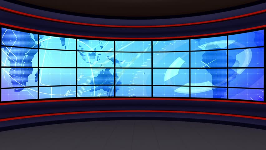 news station anchor background pixelated world map