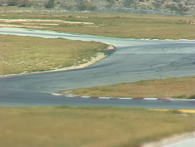 Race Car Loses Control on Track