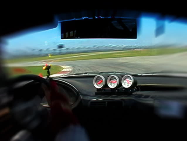 In Car Race Cam on Track