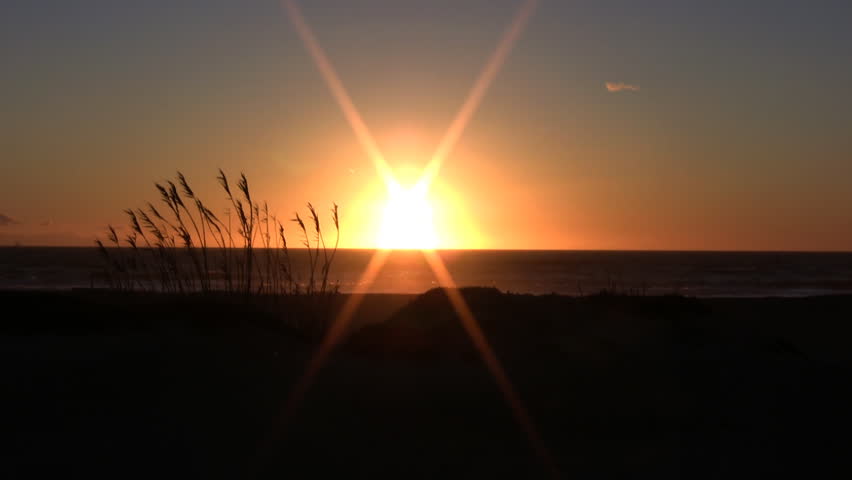 Beach Sunset Pacific Ocean