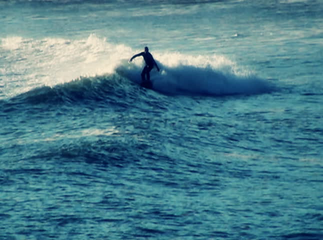 Surfer on Wave - Super Slow Motion