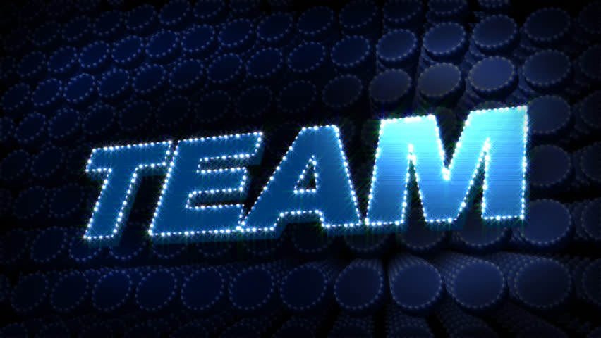 Team - Glitter Sparkle Text