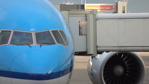 Passengers Leaving Plane Through Jet Bridge Stock Footage Video (100% ...