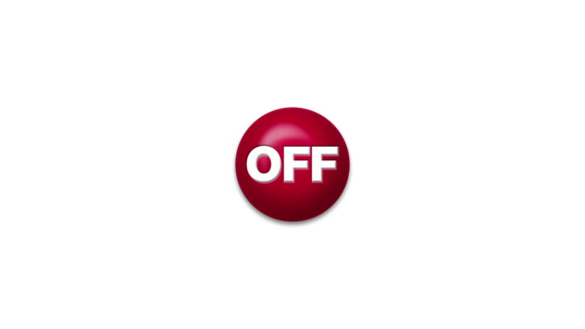 On, Off and Symbols Buttons Touch Screen