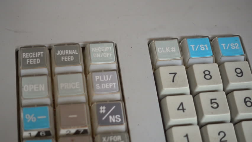 cash register buttons