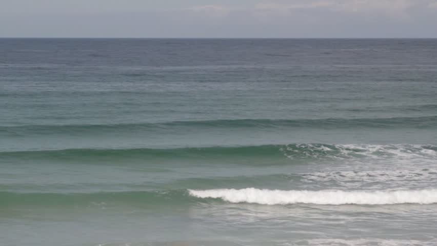 Waves breaking off coast