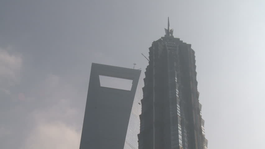 Huge Chinese Skyscrapers In Shanghai