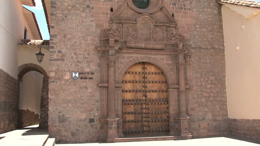 Exterior of Capilla de San Antonio in Cusco, Peru