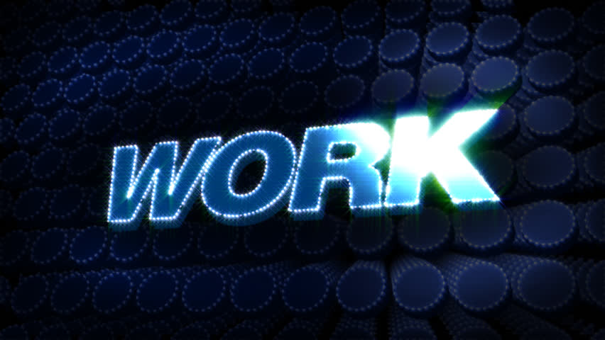 Work Glitz Sparkle Text