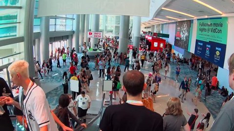 Anaheim, CA - June 25: The 7th annual VidCon conference for YouTube creators, influencers, industry experts and fans at the Anaheim Convention Center in Anaheim, California on June 25, 2016