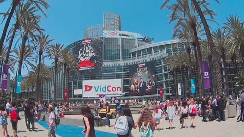Anaheim, CA - June 25: The 7th annual VidCon conference for YouTube creators, influencers, industry experts and fans at the Anaheim Convention Center in Anaheim, California on June 25, 2016