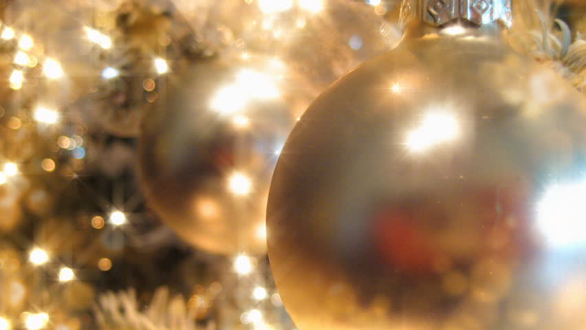 Golden Christmas Tree HD Loop