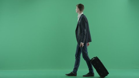 man with a suitcase