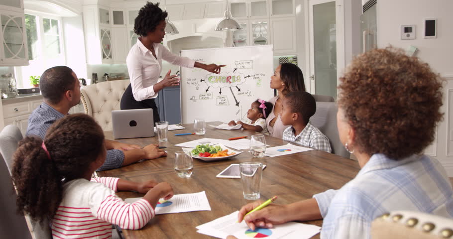 Therapist Meets Family To Discuss Chores Shot On R3D