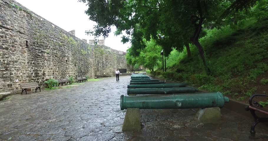 Ancient Rumeli Fortress in Istanbul, on the shores of the Bosphorus Strait
