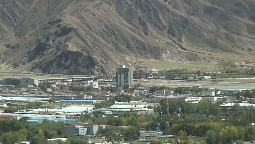 Zoom-Out: Lhasa Valley From Hillside