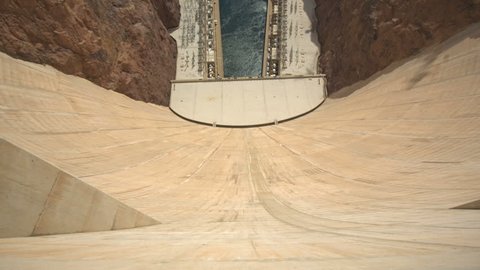 View Over Edge Hoover Dam Camera Stock Footage Video (100% Royalty-free ...