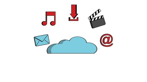 Media Icons Simplus Series Each Icon Stock Vector (Royalty Free) 114283147