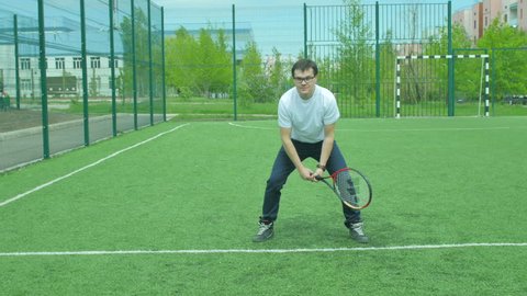 The guy plays tennis