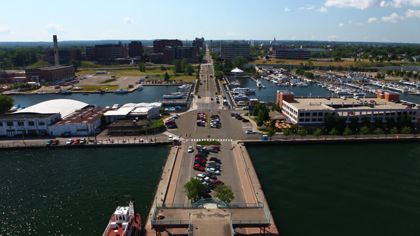 4K UltraHD Timelapse view from Bicentennial Tower in Erie, Pennsylvania