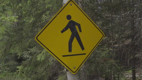 ontario canada wilderness forest nature lake summer man walking sign promenade