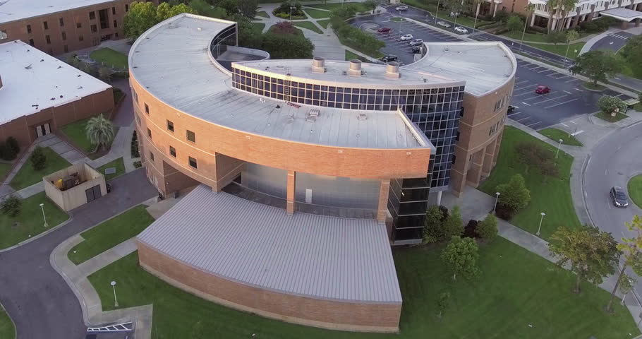 University of Central Florida Circular Academic Building and Courtyard.