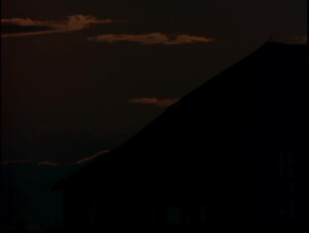 Sunrise over Barn