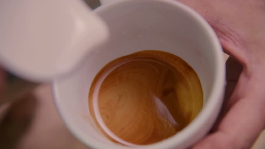 Making of cafe latte art, heart shape | Shutterstock HD Video #17843476