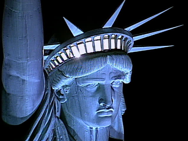 Statue of Liberty at night