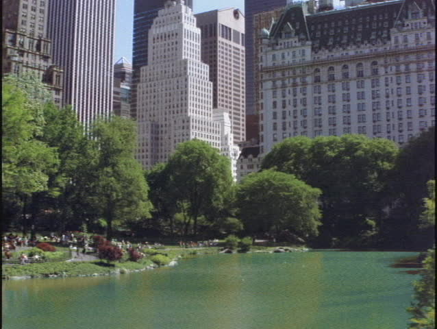 Central Park pond