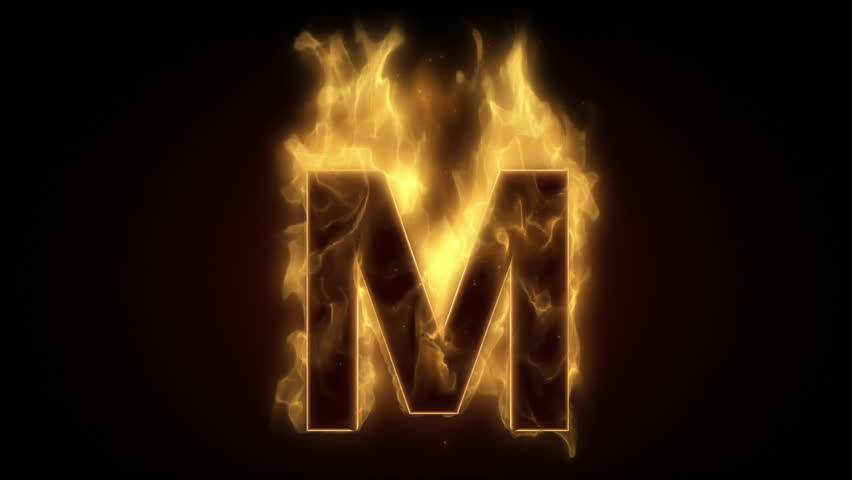 Fiery Letter M Burning In Stock Footage Video 100 Royalty Free 1785818 Shutterstock - the letter m roblox