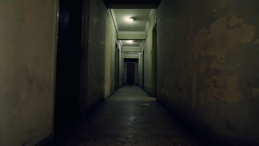 Old apartment building,long dark hallway.Tracking in on the corridor of an old apartment building,long and dark hallway. Royalty-Free Stock Footage #17859574