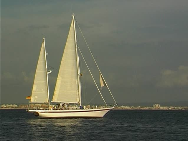 Yacht sailing into Harbor 11