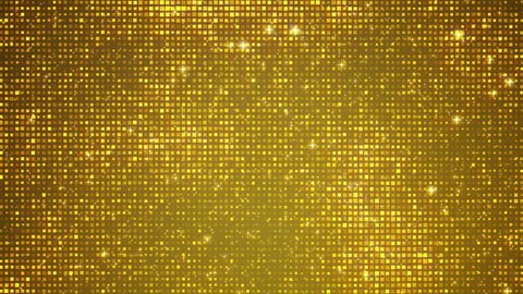 Golden background and sparkles, animation