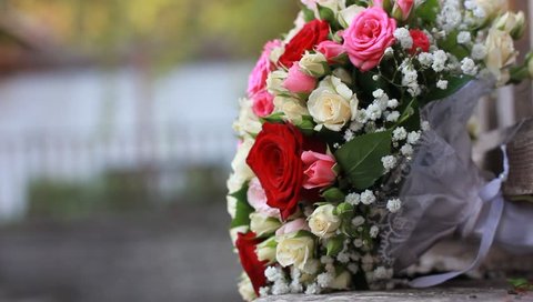beautiful bridal bouquet of flowers