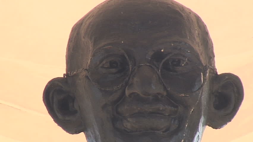 Gandhi statue in Pondicherry, India