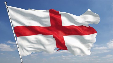 The 4k England Flag Animated Video De Stock 100 Libre De Droit Shutterstock