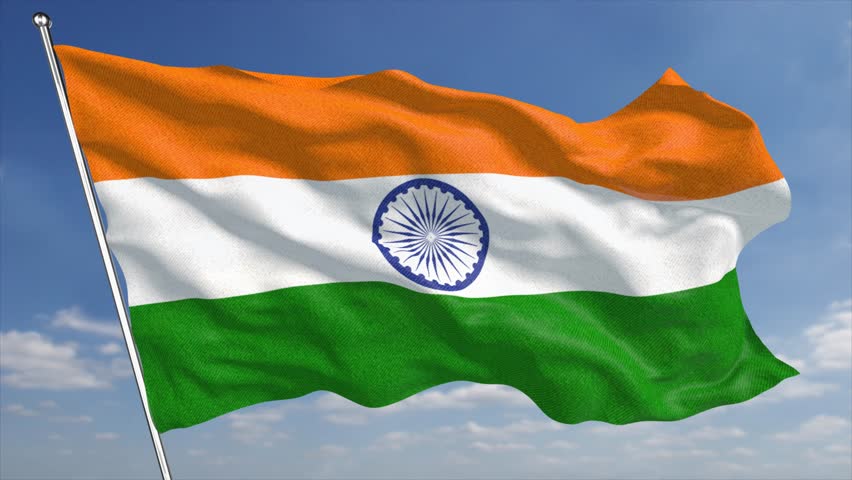 4k india flag animated background features Stock Footage Video (100% ...