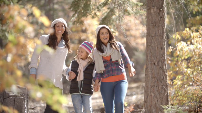 Lesbian Couple Walking in a Stock Footage Video (100