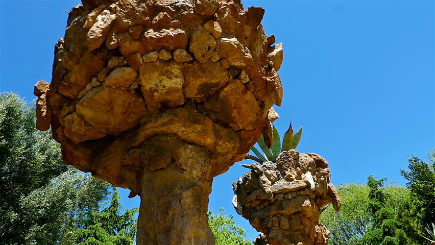 Columns in Antoni Gaudi