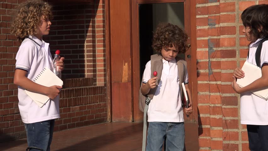 Children At School Socializing