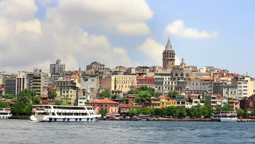 Galata Tower at Golden Horn, Istanbul