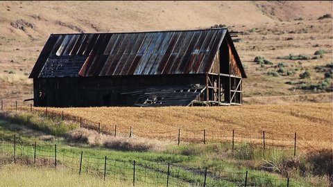 Static Shot of an Old Barn
