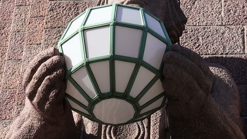 The statues at the main railway station in Helsinki.
